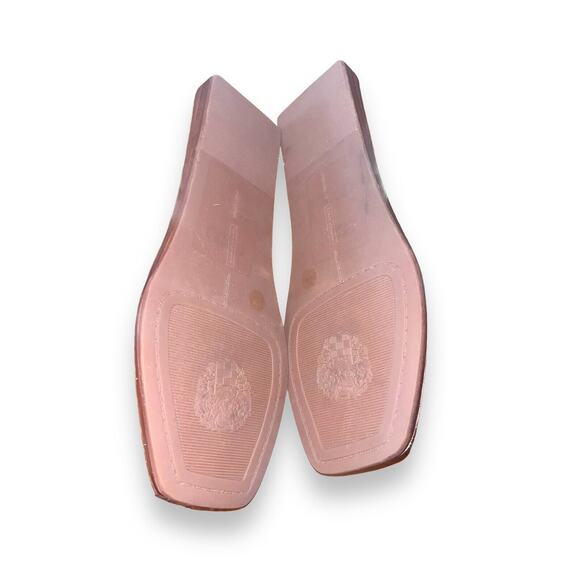 Vince Camuto Leather Toe Loop Sandals Dailette Size 5.5 M Beige Animal Print - Picture 4 of 5